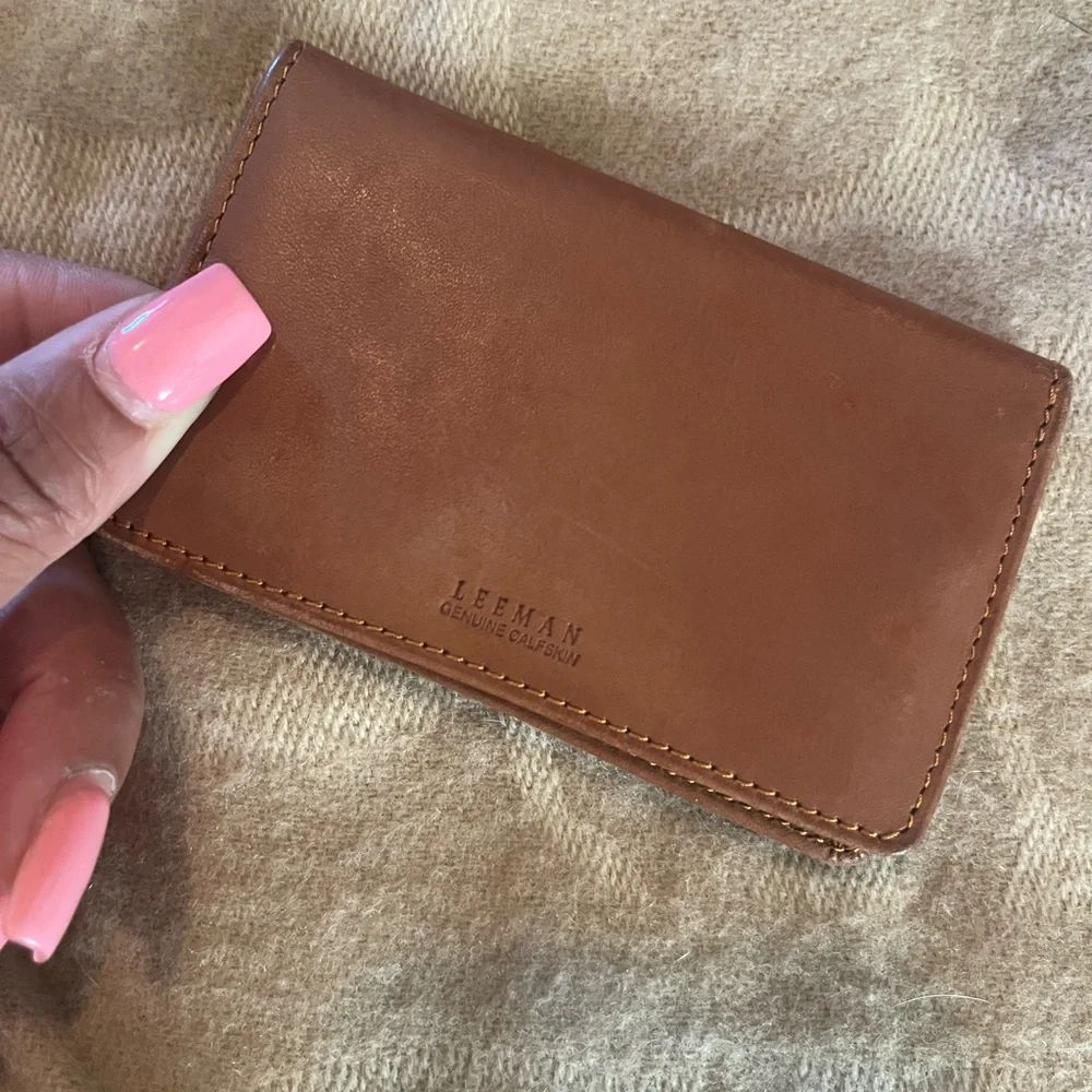 Brown Leather Card Holder